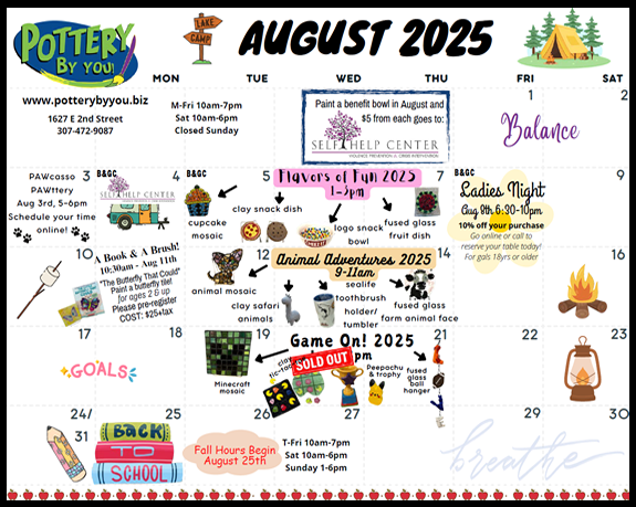 August 2025 Calendar